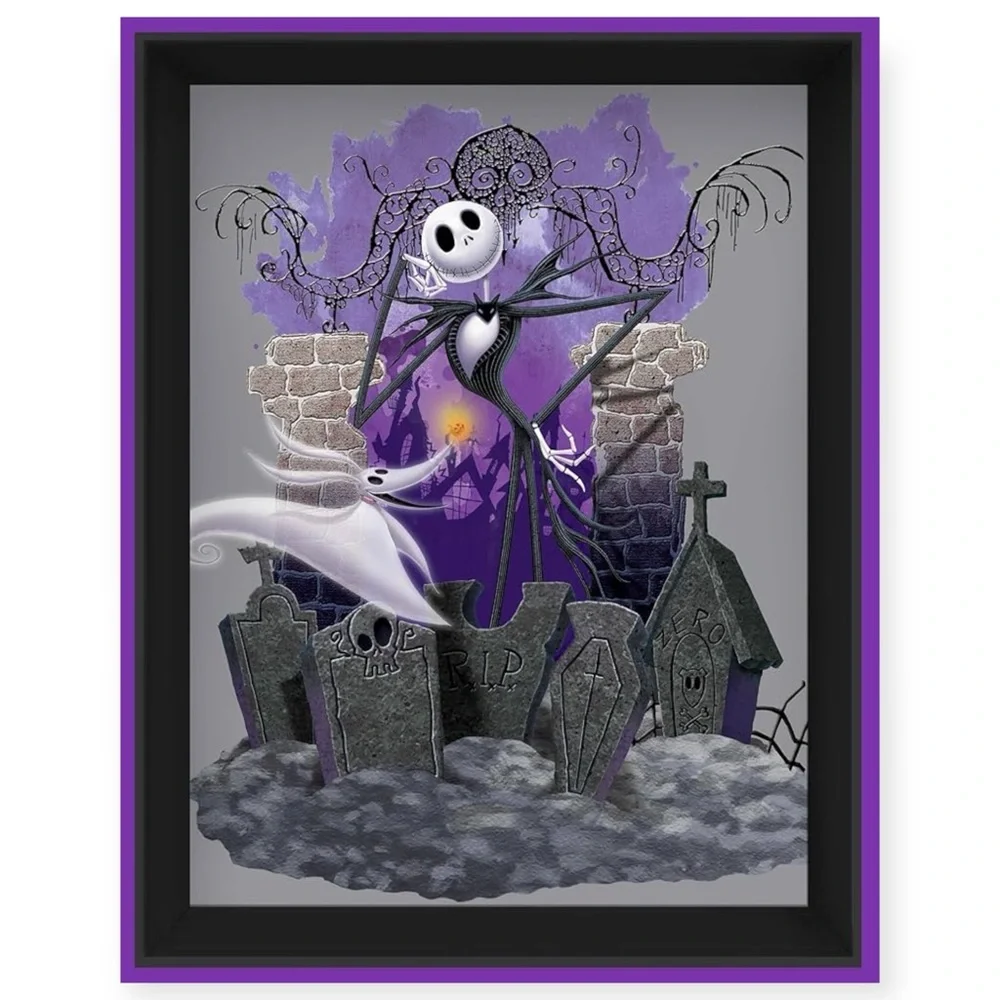 POP Creations Disney Shadowbox Nightmare Before Christmas Jack Zero 11x14 Frame